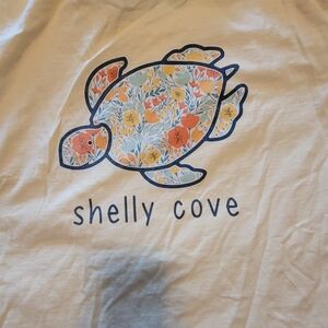 Shelly Cove Floral Turtle Graphic Tee